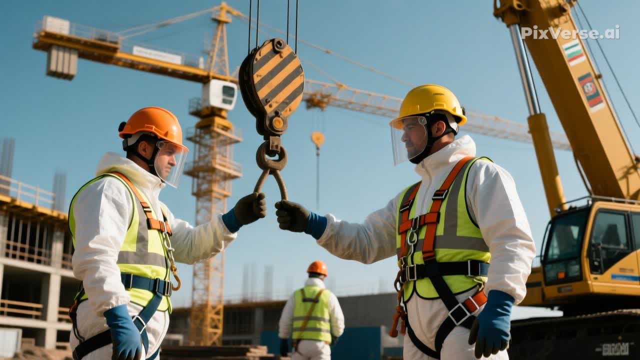 نکات ایمنی در کار با جرثقیل بلغاری